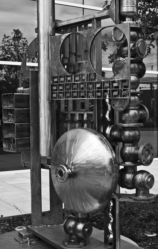 The Stainless Internet George Tobolowsky 2015, Stainless Steel Hall Sculpture Garden Dallas, Texas